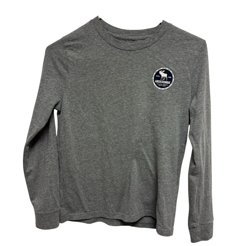 Abercrombie Kids Charcoal Long Sleeve Tee size 9/10